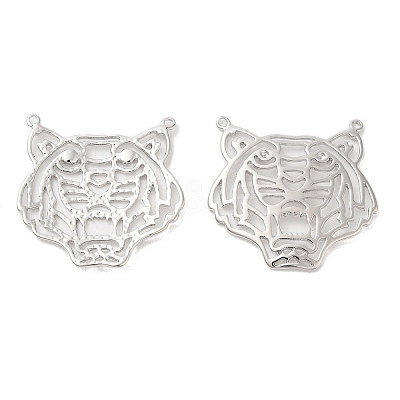 Brass Filigree Animal Pendants KK-G468-37P-1