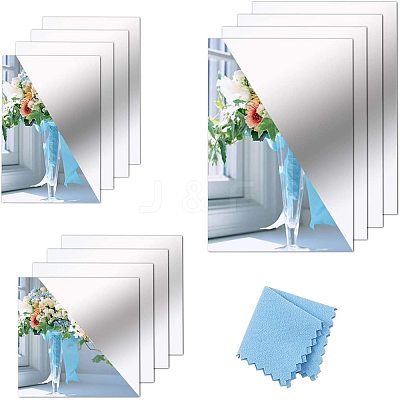 Acrylic Mirror Wall Stickers AJEW-GA0001-16-1