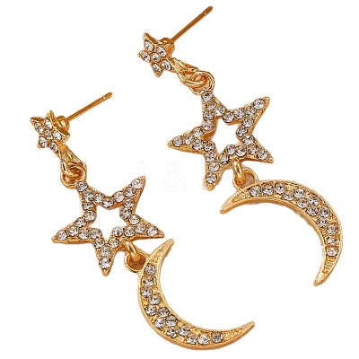 Alloy & Crystal Rhinestone Dangle Stud Earrings WG31796-01-1