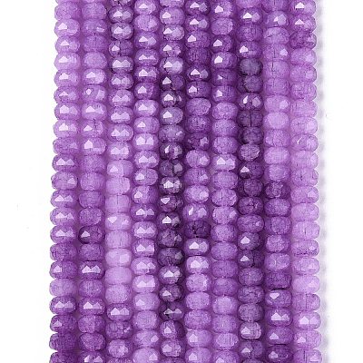 Imitation Jade Crackle Glass Beads Strands GLAA-N068-01A-A10-1