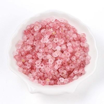Frosted Transparent Acrylic Beads X-OACR-N137-72E-1
