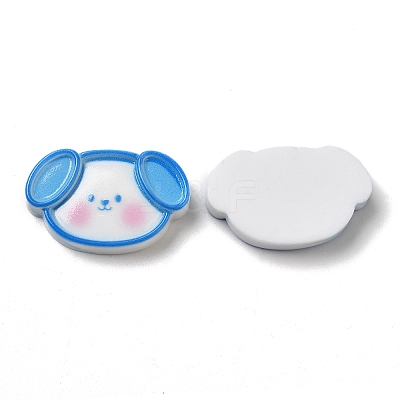 Cute Cartoon Animal Opaque Resin Cabochons RESI-C034-05D-1