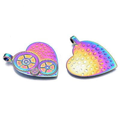 Rainbow Color Alloy Pendants PALLOY-N156-165-NR-1