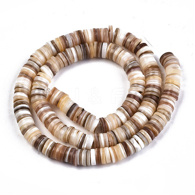 Natural Freshwater Shell Beads Strands X-SHEL-N003A-02-1