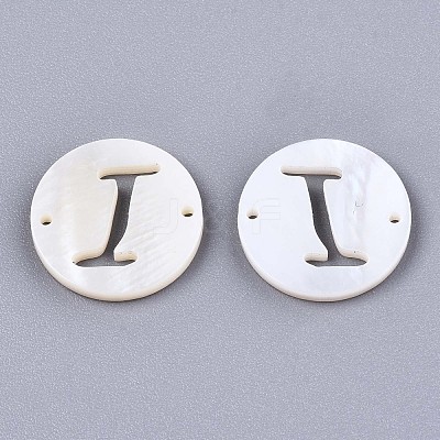 Natural Freshwater Shell Links Connectors SHEL-S276-120I-1