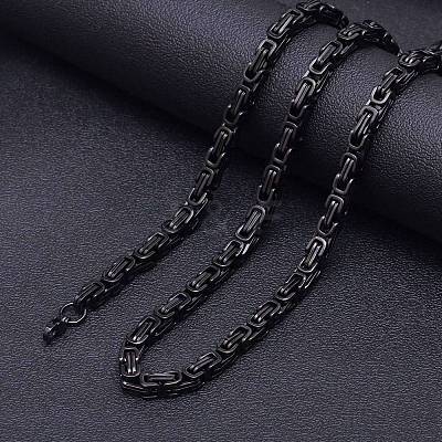 Stainless Steel Byzantine Chains Necklaces for Men FS-WG56795-167-1