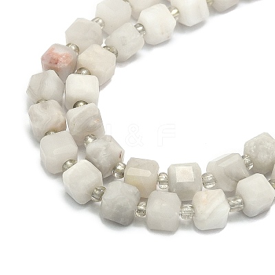 Natural Whtie Crazy Agate Beads Strands G-I376-D88-01-1