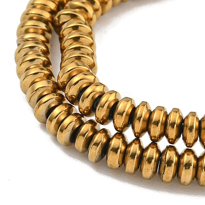 Electroplated Synthetic Non-Magnetic Hematite Beads Strands G-I360-C03-09-1