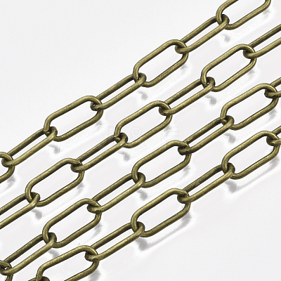 Unwelded Iron Paperclip Chains CH-S125-09A-AB-1
