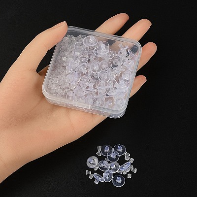300Pcs 3 Style Plastic Ear Nuts KY-YW0001-32-1
