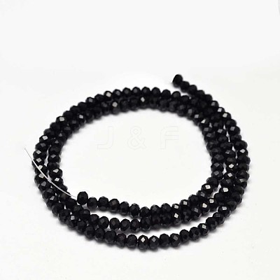 Faceted Rondelle Glass Beads Strands X-GLAA-I033-3mm-07-1