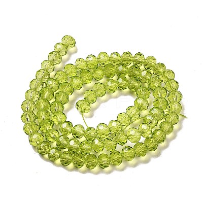 Transparent Baking Paint Glass Beads Strands DGLA-A034-T6mm-D05-1