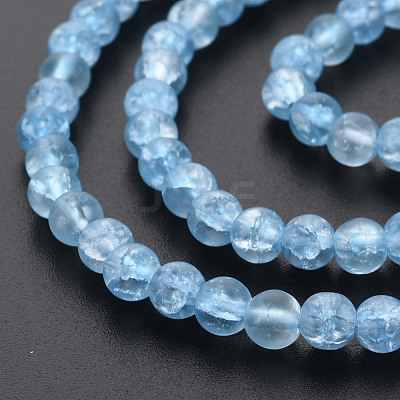 Crackle Glass Beads Strands X-GLAA-S192-D-006C-1