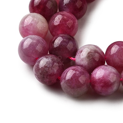 Natural Jade Imitation Watermelon Tourmaline Beads Strands G-NH0006-A01-02-1-1