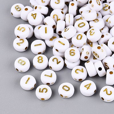 Opaque Acrylic Beads SACR-Q001-12E-1