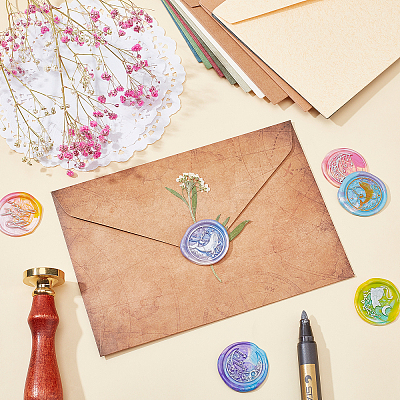 Wax Seal Stamp Set AJEW-WH0212-337-1
