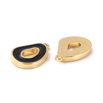 Brass Enamel Pendants KK-P207-001G-RS-1