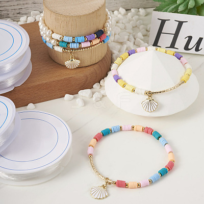 6 Rolls 6 Styles Elastic Crystal Thread EW-TA0001-03-1