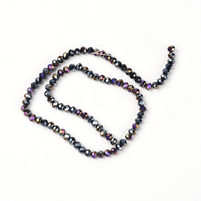 Glass Faceted Beads Strands GLAA-WH0025-62C-01-1