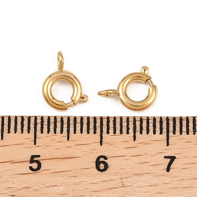 304 Stainless Steel Spring Gate Rings X-STAS-P437-11G-1