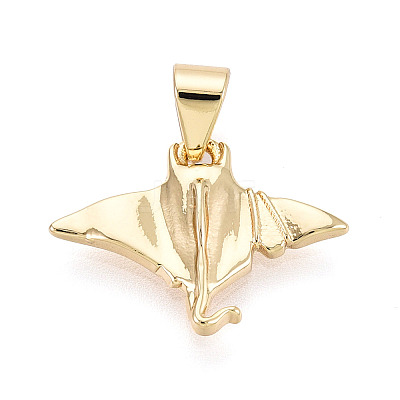 Brass Pendants KK-T080-17G-1