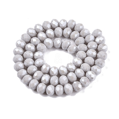 Electroplate Glass Beads Strands EGLA-A044-P8mm-A19-1