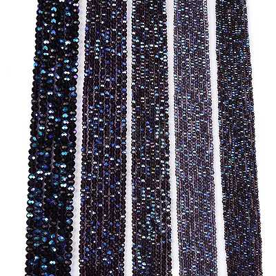 Electroplate Glass Beads Strands EGLA-A044-T6mm-L15-1