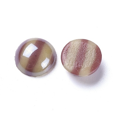Opaque Glass Cabochons GGLA-S038-11G-10mm-1