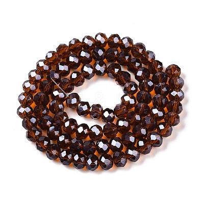 Electroplate Glass Beads Strands EGLA-A044-T6mm-A02-1
