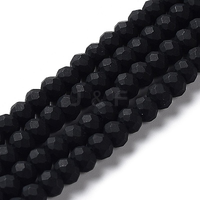 Glass Beads Strands EGLA-A034-P4mm-MD-M-1
