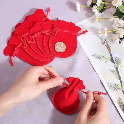 20Pcs 2 Styles Gourd Velvet Drawstring Bags TP-BBC0001-08B-1