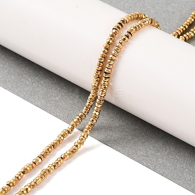 Electroplated Synthetic Non-magnetic Hematite Beads Strands G-H027-E01-01-1