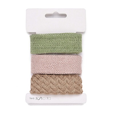 9 Yards 3 Styles Polyester Ribbon SRIB-A014-K06-1