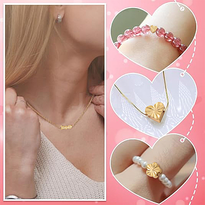56Pcs 7 Styles Brass Beads KK-YW0003-13-1