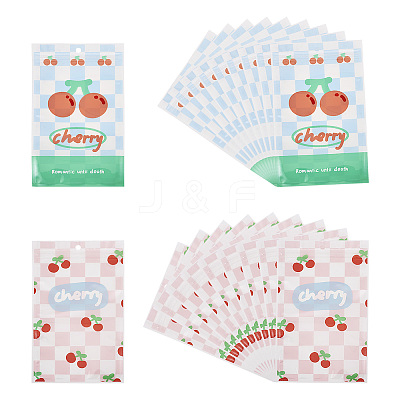20Pcs 2 Colors Rectangle PET Resealable Packaging Bags ABAG-TA0001-33A-1