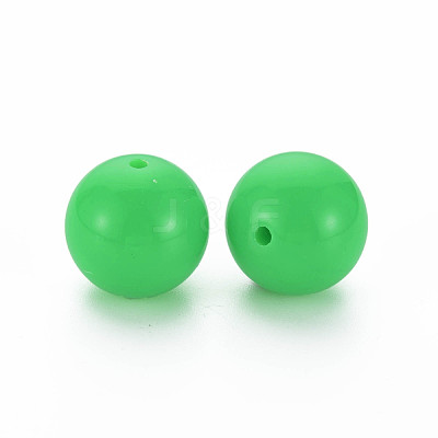 Fluorescence Chunky Acrylic Beads MACR-R517-20mm-07-1