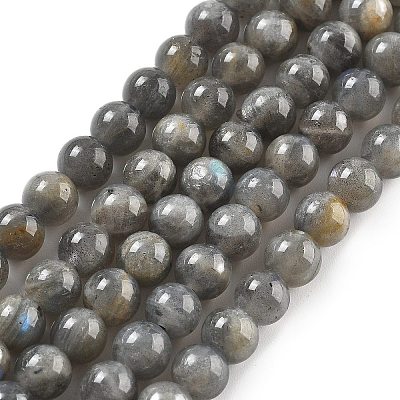 Natural Labradorite Beads Strands X-G-S333-6mm-035-01-1