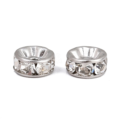 304 Stainless Steel Rhinestone Spacer Beads LS-STAS-P444-01B-P-1
