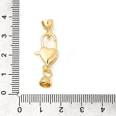 Brass Lobster Claw Clasps KK-U059-52G-02-1