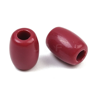Opaque Acrylic European Beads AC-CBA1794-03C-1