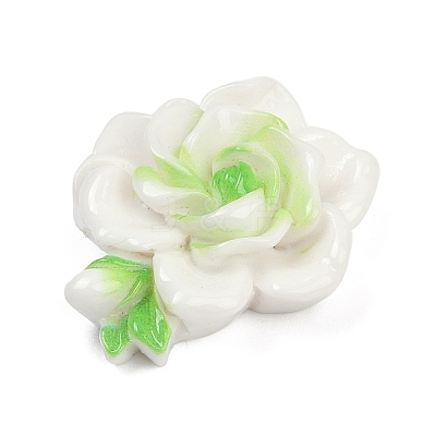 Opaque Resin Flowers Cabochons LS-RESI-R463-02F-1