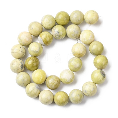 Natural Lemon Jade Beads Strands G-H343-D01-14mm-1