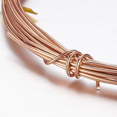 Round Aluminum Craft Wire AW-D009-2mm-5m-04-1
