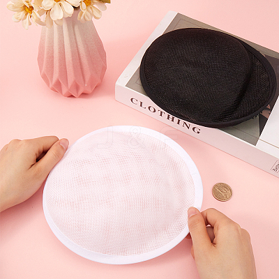 2Pcs 2 Colors Imitation Hemp Hat Embryo DIY-GF0009-72-1