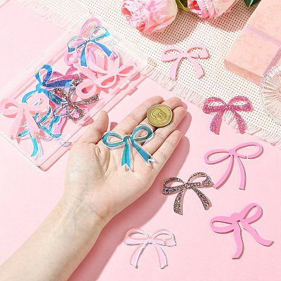 18Pcs 9 Styles Acrylic Wine Glass Charms AJEW-CJ0001-71-1