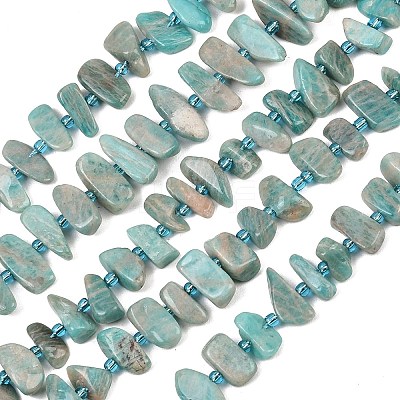 Natural Amazonite Beads Strands G-P619-A04-01-1