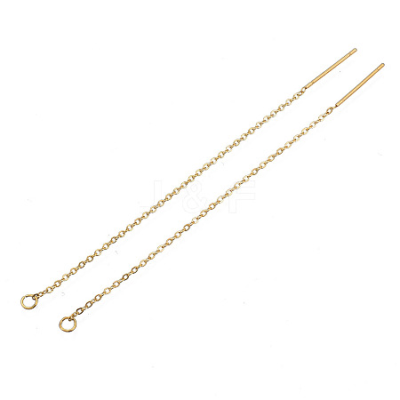 304 Stainless Steel Earring Findings X-STAS-S070-01-G-1