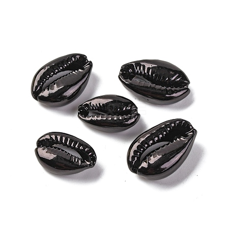Baking Paint Cowrie Shell Beads X-SSHEL-M023-01B-1