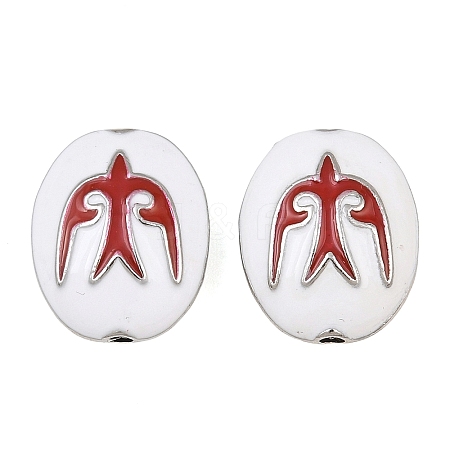 Brass Enamel Beads KK-CBA7BFE-01P-03-1