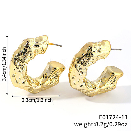 Geometric Shiny Plastic Stud Earrings FD4896-11-1